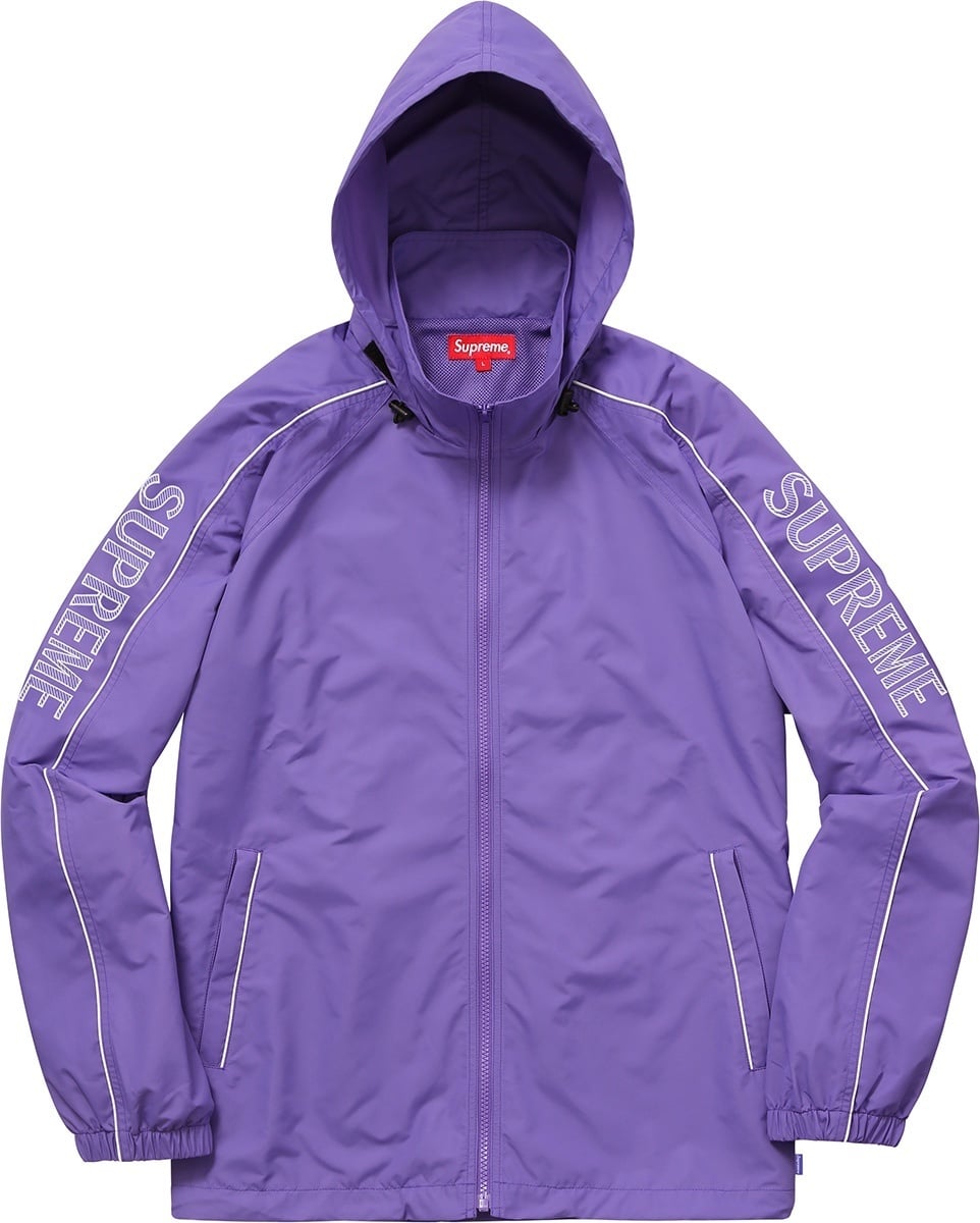 Striped Logo Windbreaker view 5